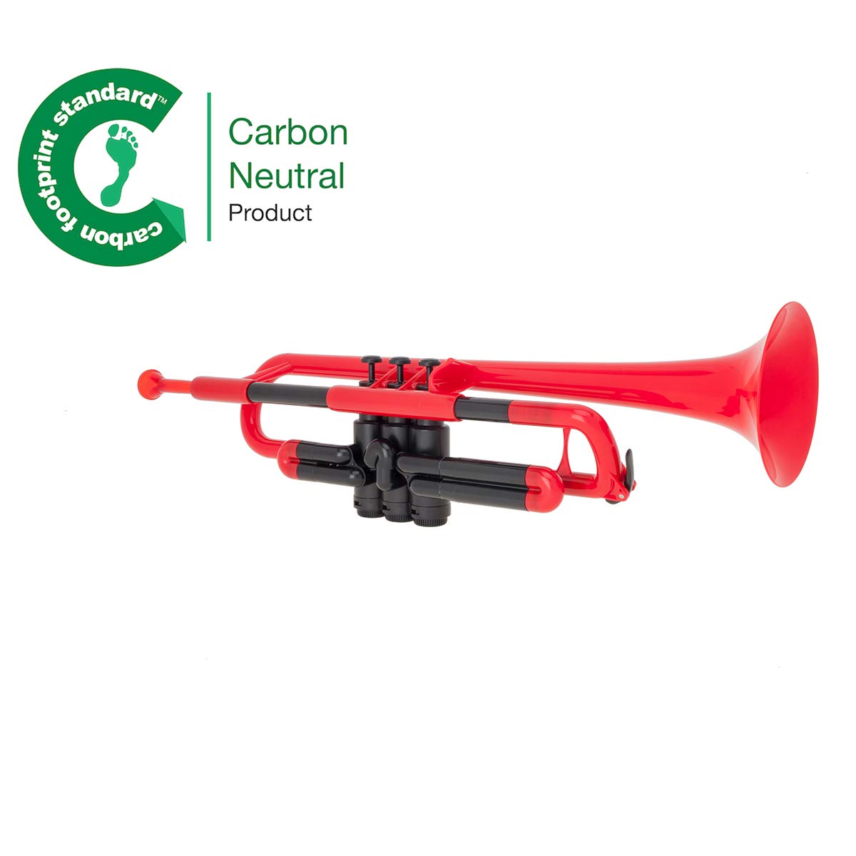 Pinstrument Ptrumpet Plastic Trumpet   Mouthpieces And Carrying Bag   Lightweight Versatile, Comfortable Ergonomic Grip   Bb Aut
