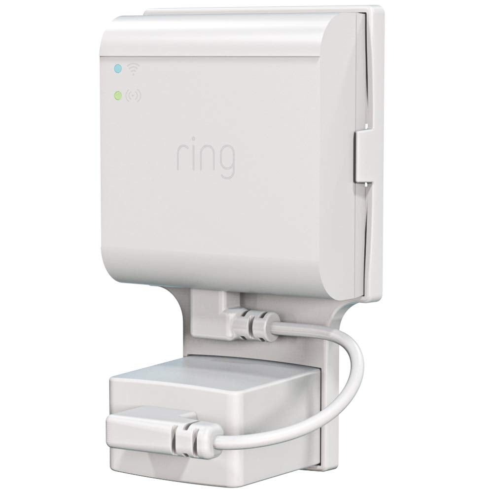 Outlet Mount For Ring Bridge, No Drilling And Speace Saving Wall Mount Holder With Short Cable For Ring Smart Lighting Bridge (1 Pack)