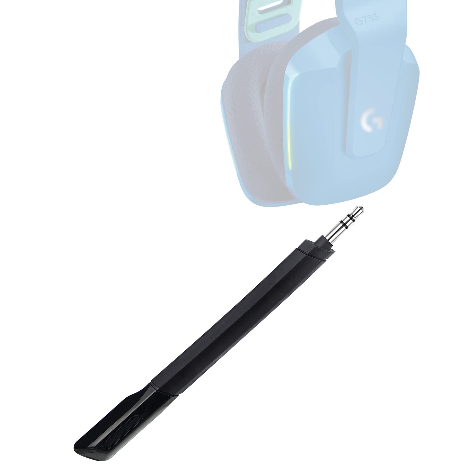 weishan G733 Mic Replacement for Logitech G733 Lightspeed Wireless Gaming Headset, 3.5mm Detachable Noise Cancelling Microphone 