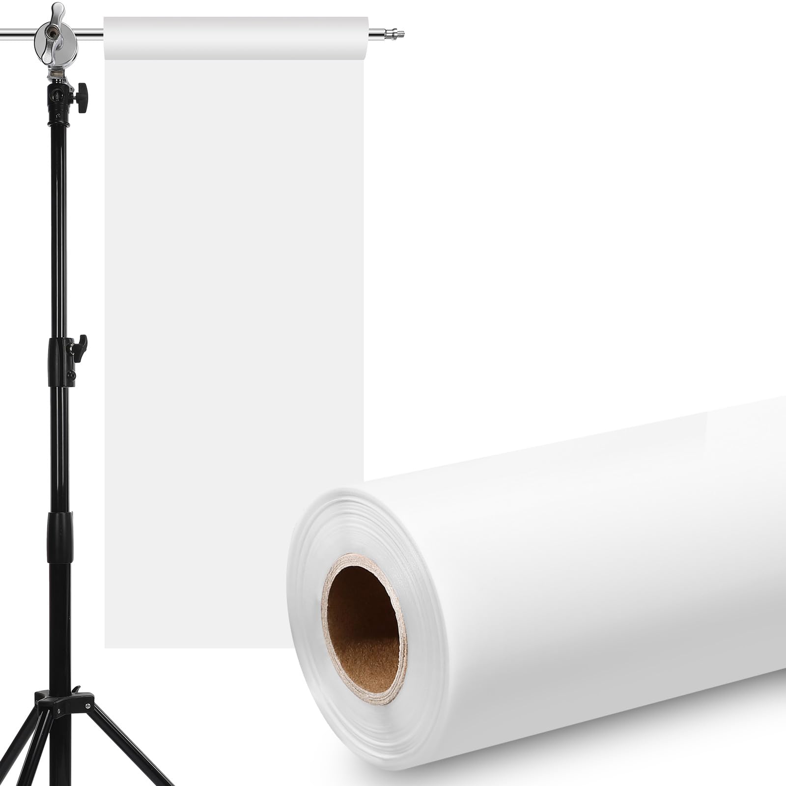 Nezyo Light Diffuser Sheet Diffusion Film Sheet Lighting Gel Diffuser Roll White Diffusion Paper for LED Flash Strobe Light Phot