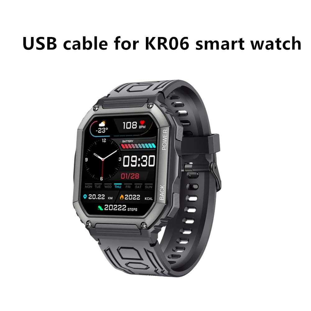 Yiqungo Smart Watch Charger, Magnetic Usb Smartwatch Charging Cable 2 Pin Cord Charger Compatible For Hemisol Keeggiss Zyczwl Kr