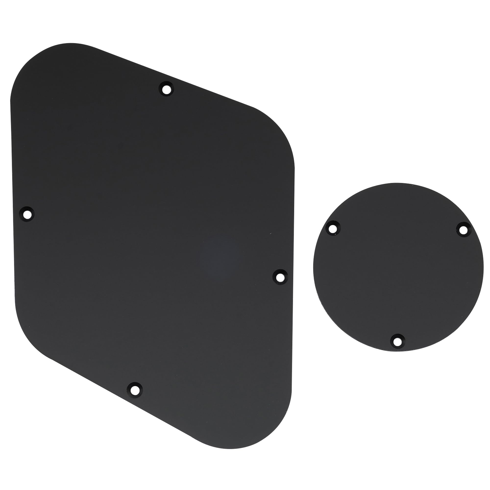 Musiclily Lp Backplate And Switch Cover Set Compatible With Usa Les Paul, 1Ply Matte Black