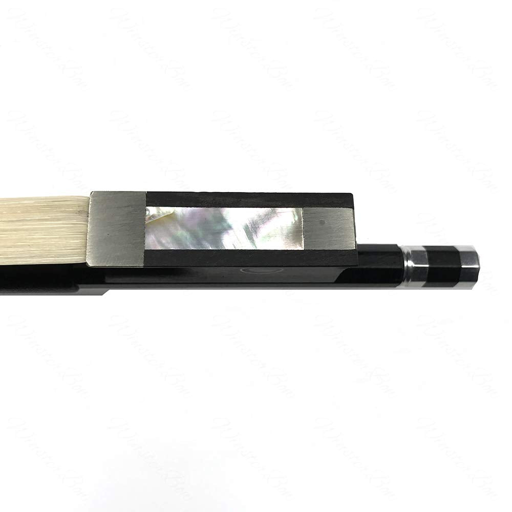 Winsterbow Carbon Fiber Violin Bow 1/8 Unbleached Black Horse Hair Art No.Vbn108 (1/8)