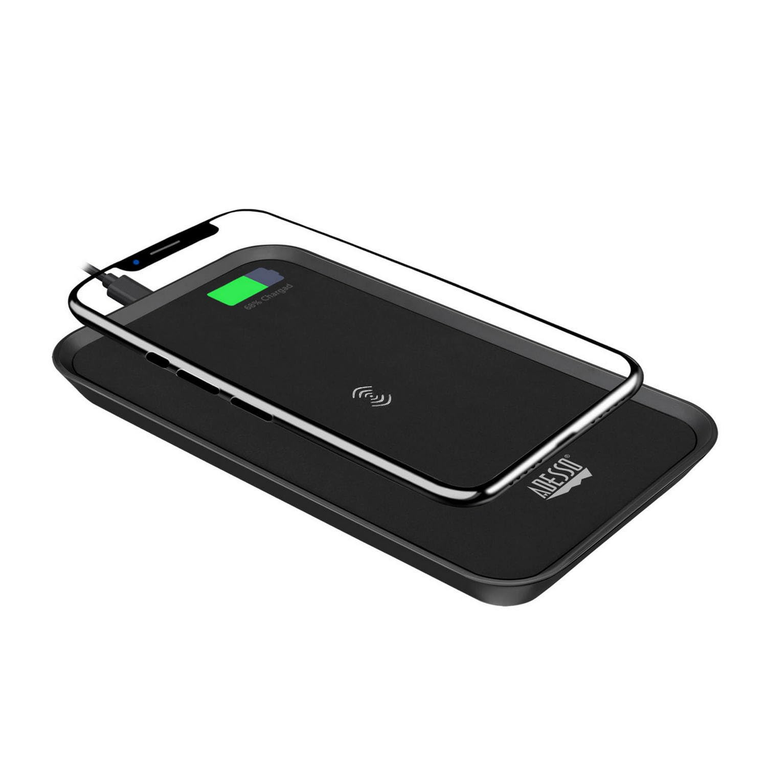 Adesso Auh 1030 10W Max Qi Certified 3 Coils Wireless Charging Pad