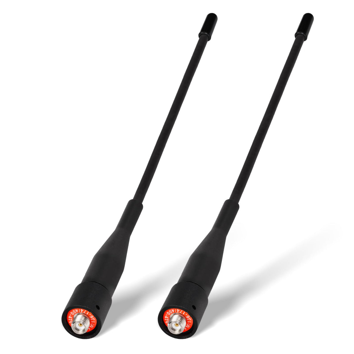 Eightwood Two Way Radio Antenna 6In, Vhf/Uhf Dual Band Sma Female Flexible Handheld Ham Radio Antenna 2 Pack For Kenwood Baofeng
