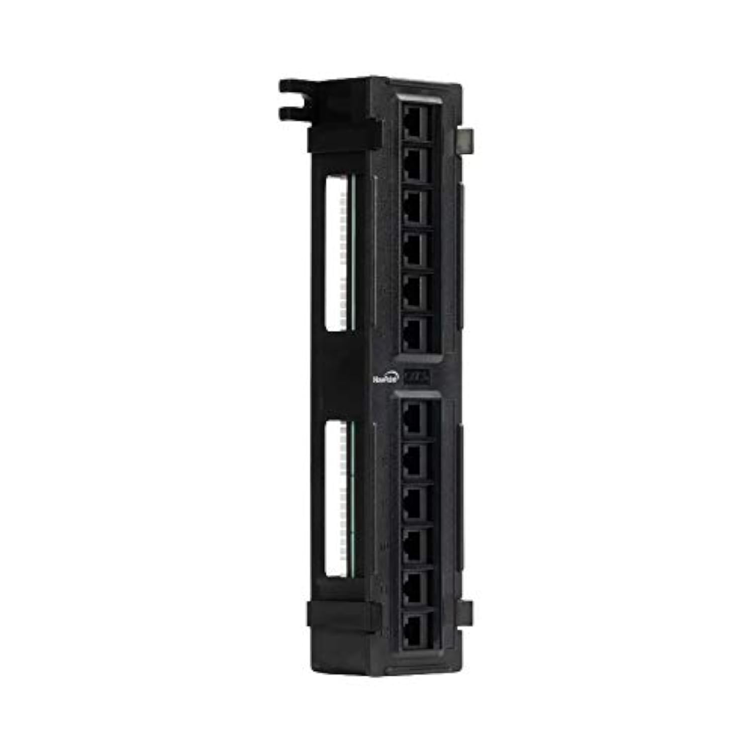 Navepoint 12 Port Cat5E Utp Unsheilded Mini Patch Panel With Wallmount Bracket Included Black