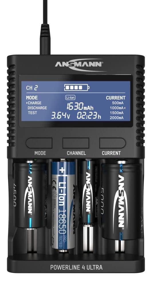 Ansmann Powerline 4 Ultra Battery Charger And Capacity Tester