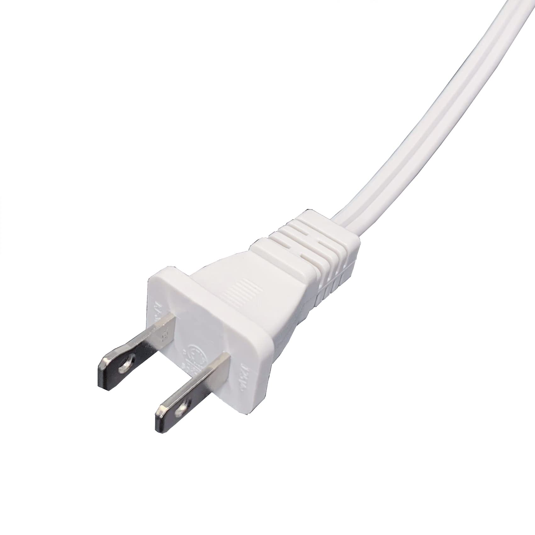 Extension Cord 15 Ft, 2 Prong 18 Gauge Male Female Power Cable, 2 Outlet Saver Power Extension Cords For Nema 5 15P To Nema 5 15