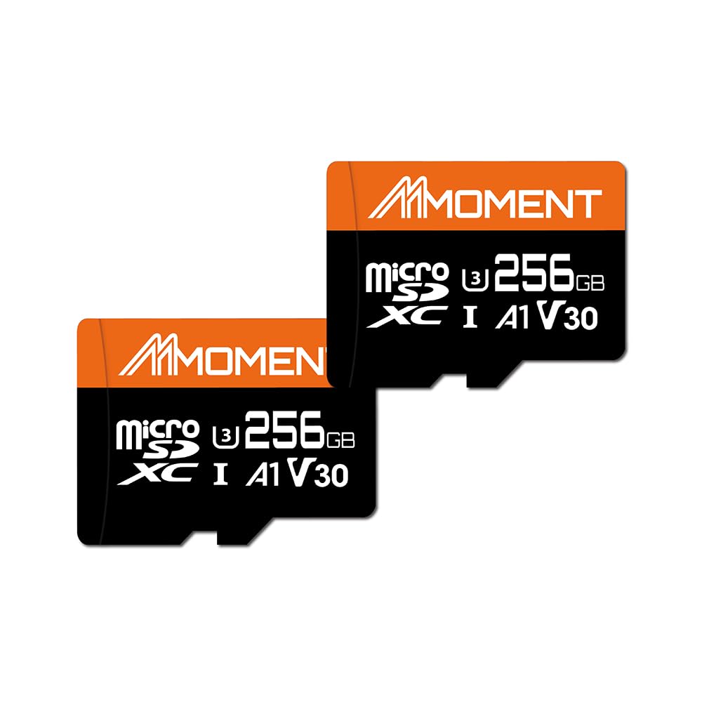 Mmoment 256Gb (2 Pack) Micro Sdxc Card, A1, Uhs I, U3, Class 10 Compatible, Read Speed Up To 95 Mb/S,Write Speed Up To 65 Mb/S, 