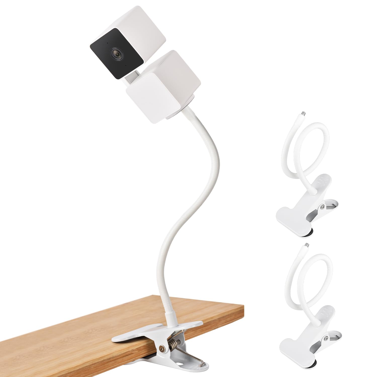 Caguan 2Pack Flexible Clamp Mount For Wyze Cam Pan V3 Indoor/Outdoor Camera, Wyze Cam Pan V2, Wyze Cam V4/V3/V2, Wyze Cam Outdoo