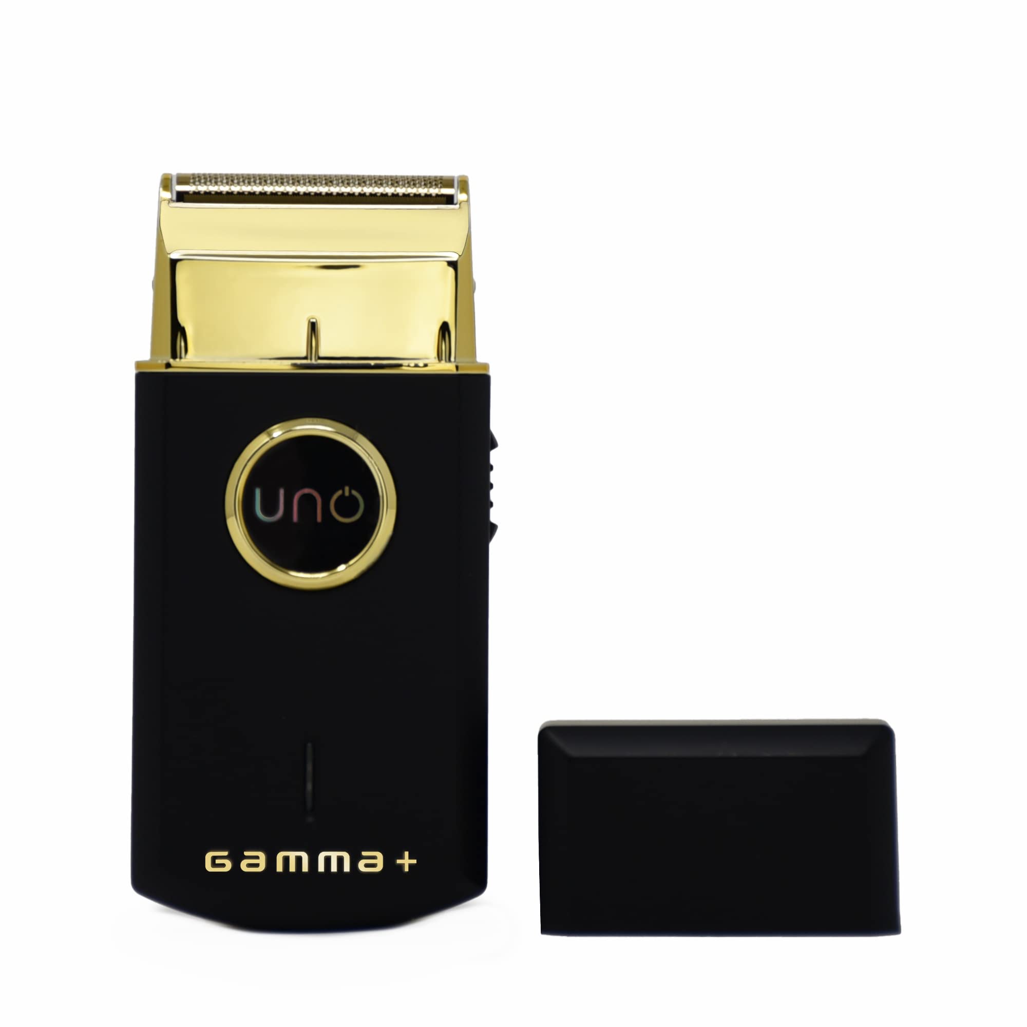 Gamma+ Uno Mini Sized Travel Cordless Mens Single Foil Shaver, Micro Usb Rechargeable For Shorter Facial Stubble, Black