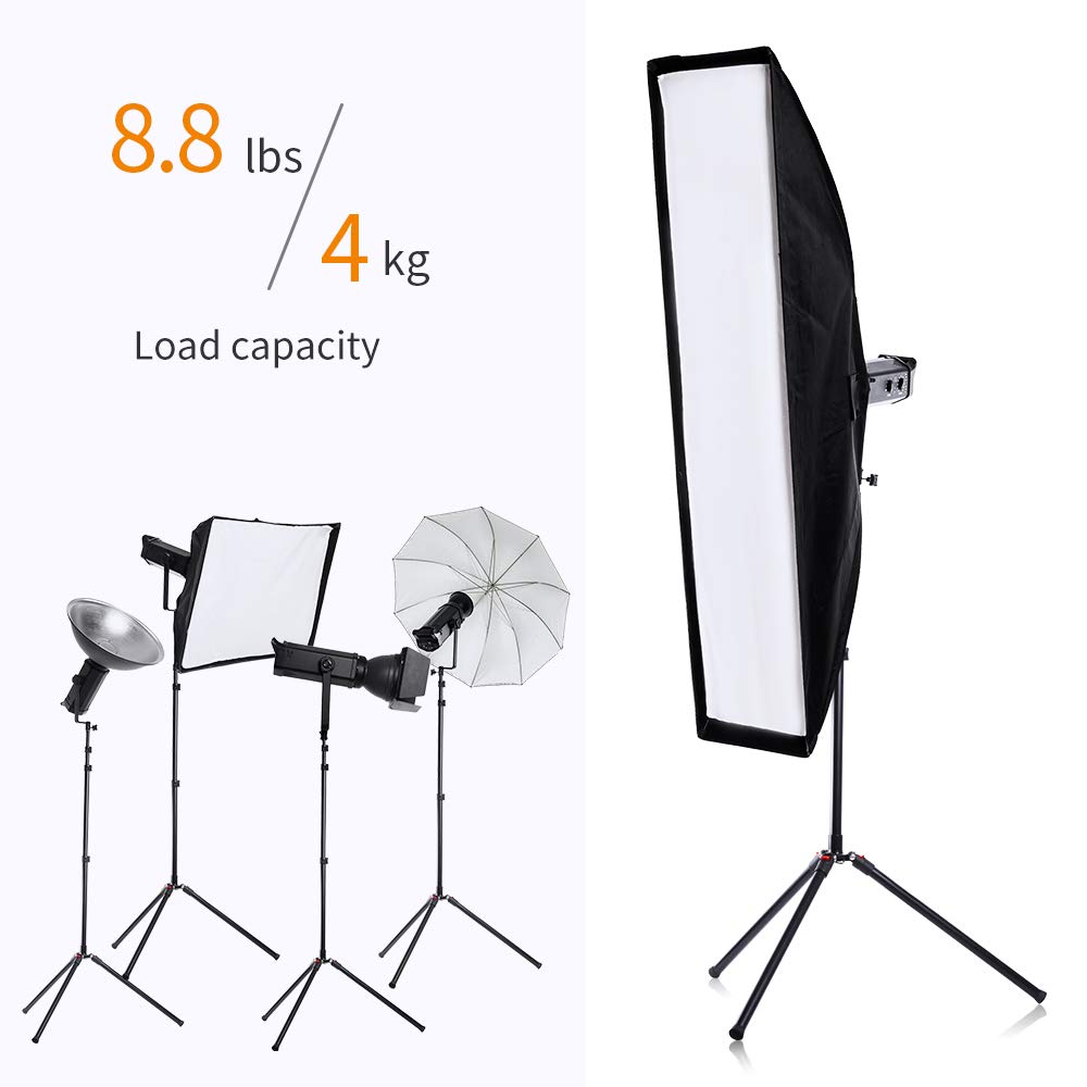K&F Concept 86.6 Inch/2.2M Light Stand With Storage Bag, Aluminium Photography Tripod For Reflectors, Softboxes, Flash, Strobe L