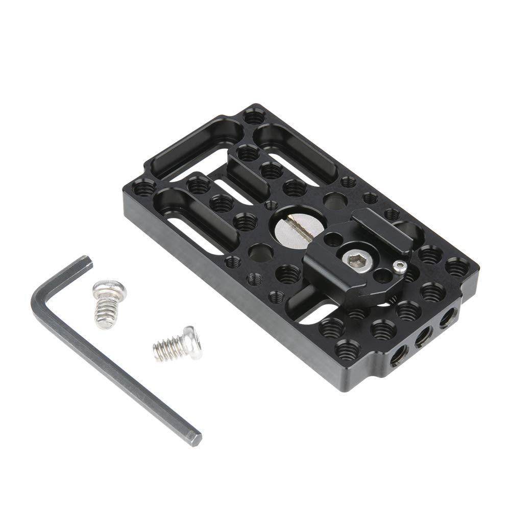 Niceyrig Multifunctional Camera Cheese Easy Plate With Cold Shoe Mount For Railblocks, Dovetails And Short Rods