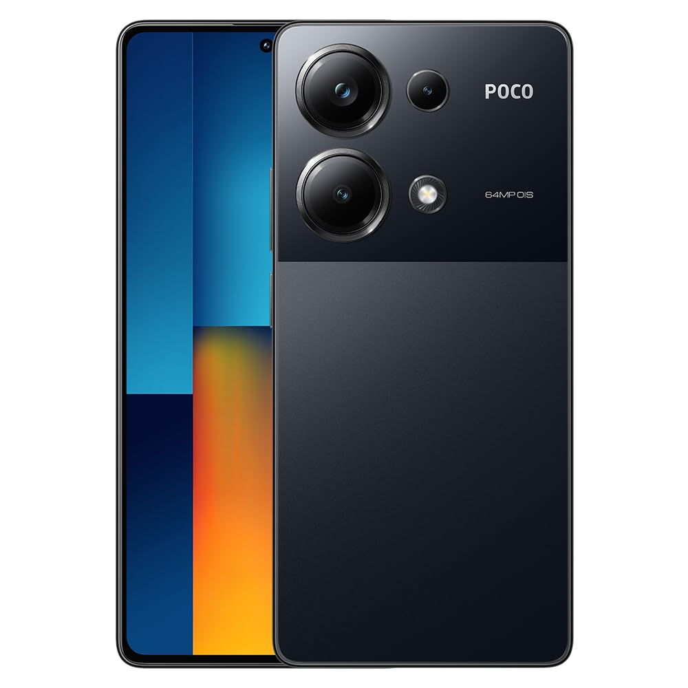 Xiaomi Poco M6 Pro 4G Lte Gsm Global Version (512Gb + 12Gb) 64Mp Camera Dual Sim 6.67' (For Tmobile Mint Tello Global) Gsm Unlocked (Black)