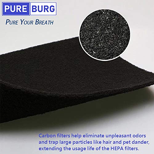 Pureburg Ap 1512Hh Replacement True Hepa Filter Set Compatible With Coway Ap 1512Hh, Ap 1518, Airmega 200M Mighty Air Purifiers,