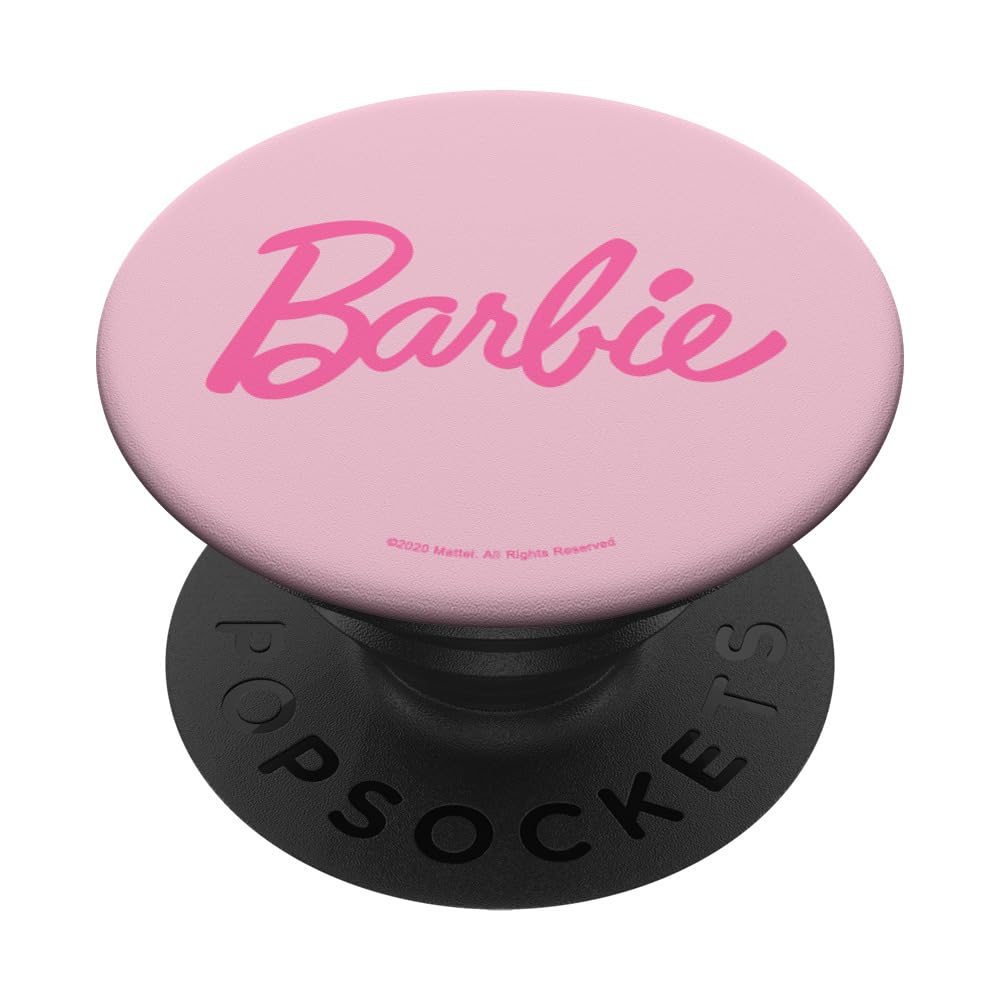 Barbie Classic Pink Logo Popsockets Adhesive Popgrip