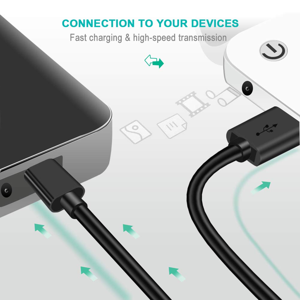 2 Pack 10Ft Micro Usb Power Cable For Amazon Fire Tv Stick,For Roku Streaming Stick,Express Plus,Premier Plus,Voice Remote Pro,Chromecast Charging Charger For Kindle Fire 10 Tablet Firestick Cord Long