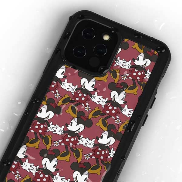 Skinit Waterproof Phone Case Compatible With Iphone 12 Pro Max   Officially Licensed Disney Minnie Mouse Dancing Design