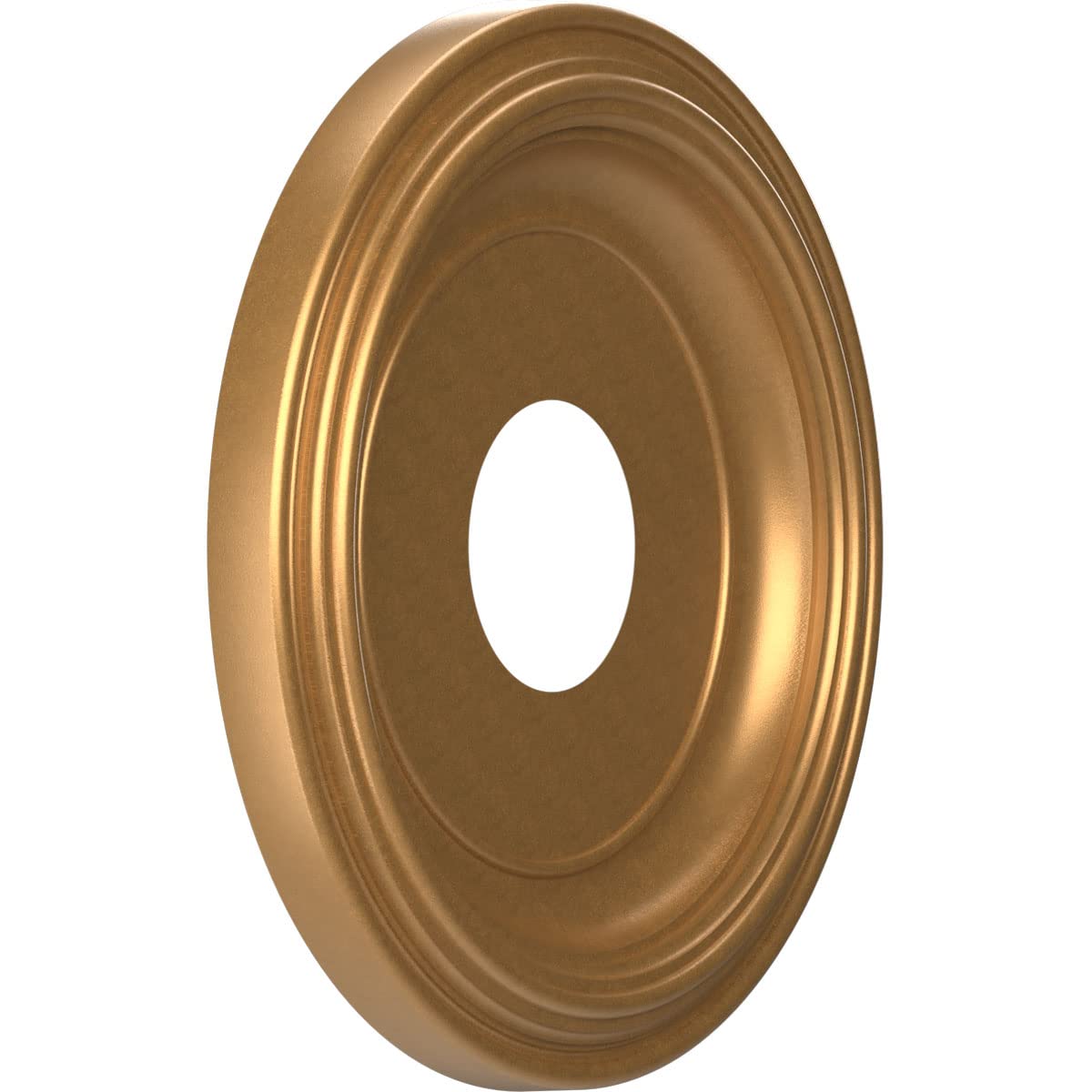 Ekena Millwork 13''Od X 3 1/2''Id X 1 1/4''P Traditional Thermoformed Pvc Ceiling Medallion (Fits Canopies Up To 7 1/2''), Brigh