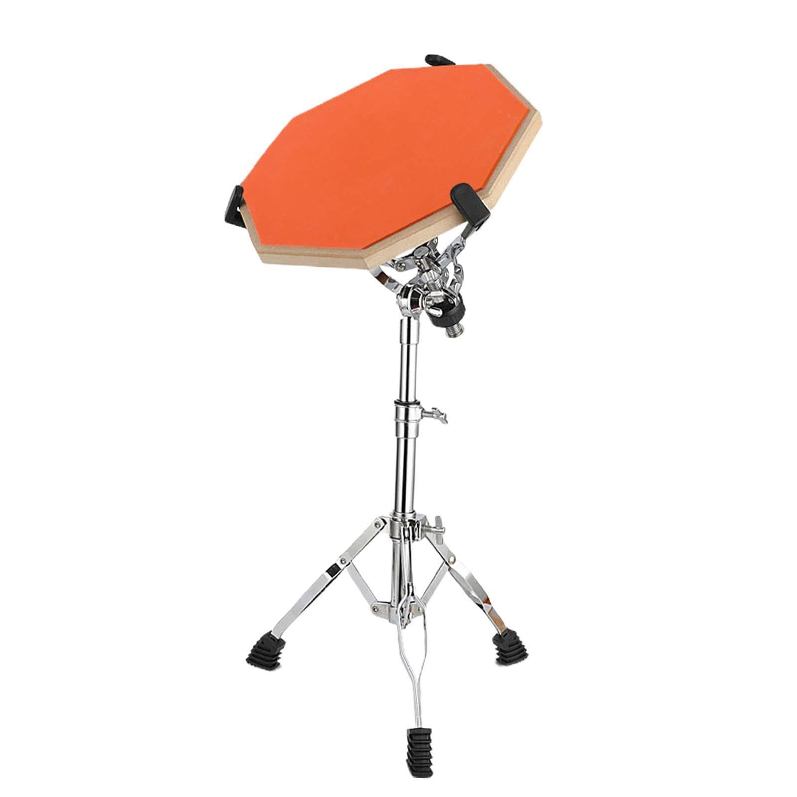Calandis Practice Drum Pad And Stand Adjustable Tripod Legs For Beginners Children Orange | Practice Pads | Parts & Accessories 