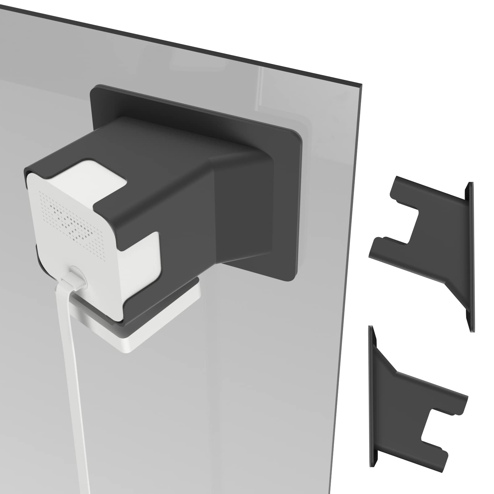 Teccle Angled Window Mount For Wyze Cam V4 Cam V3, 20 Degrees Tilt ( Up/Down/Left/Right ), Through Window Use Cam V4 V3, Helps You Watch Front Yard And Driveway ( Black/Pack Of 2)