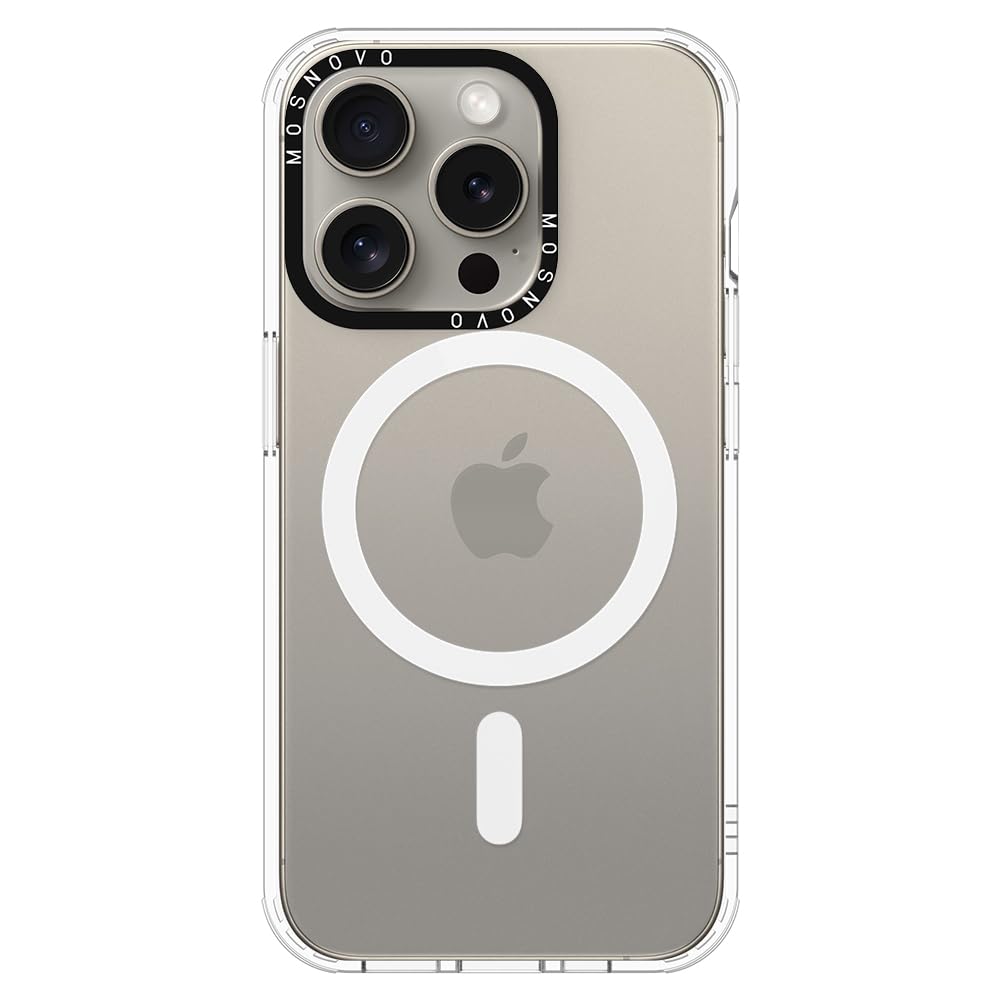 Mosnovo Case For Iphone 15 Pro, [Compatible With Magsafe] [Buffertech 6.6Ft Military Grade Drop Protection] [Anti Peel Off Tech]