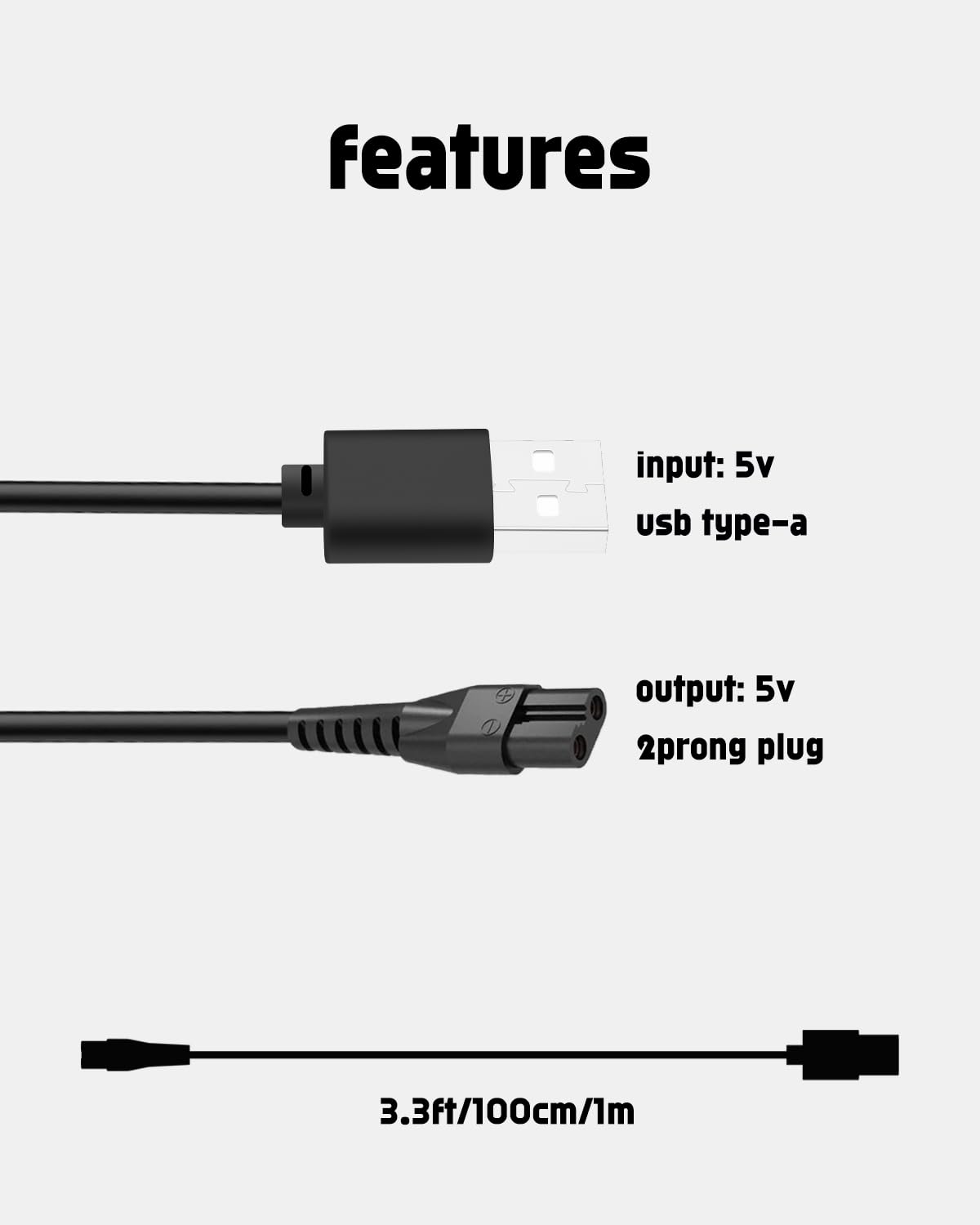 Uijino Bikini Trimmer Charger Compatible With Olov Electric Trimmer Charger, Olov Charger Olov Trimmer Charger For Bikini Trimme