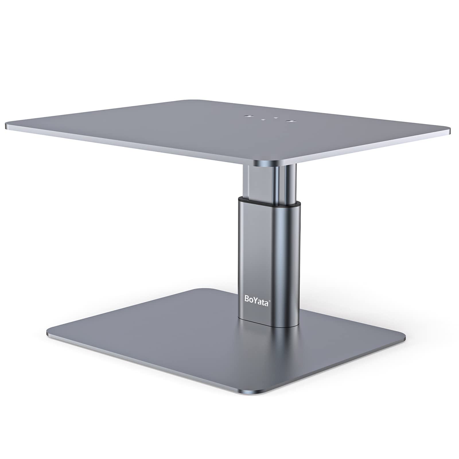Boyata Monitor Stand, Adjustable Monitor Riser Metal Computer Stand Compatible With Tv, Pc, Laptop, Computer, Imac, And All Scre