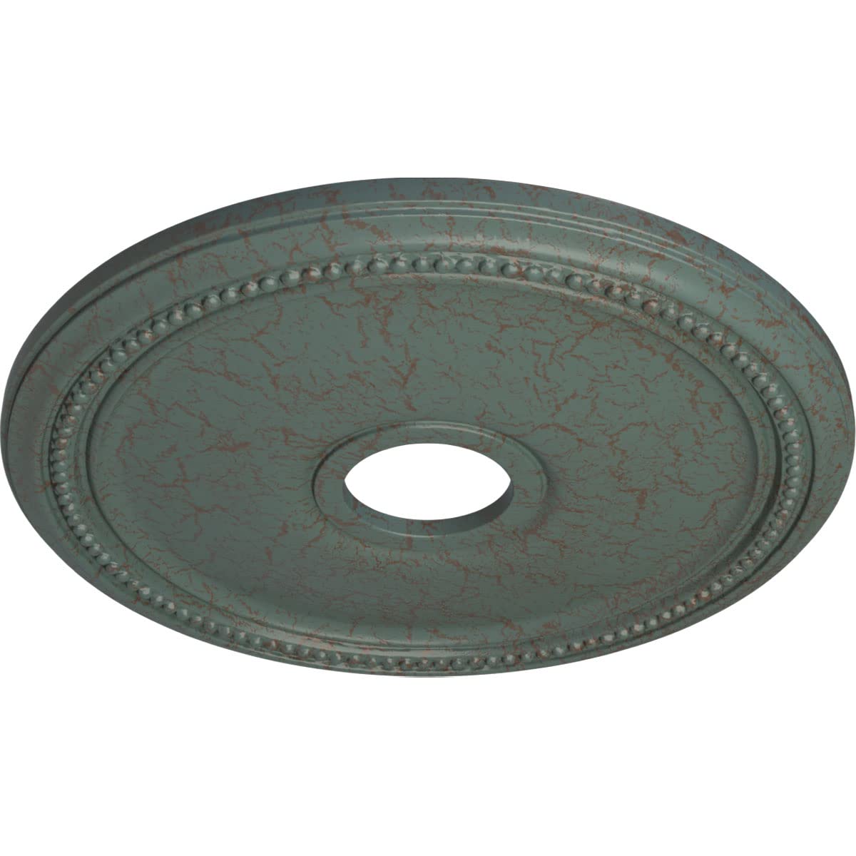 Ekena Millwork Cm18Dicbc Diane Ceiling Medallion, 18Od X 3 5/8Id X 1 1/8P (Fits Canopies Up To 5 3/8), Hand-Painted Cloud Burst