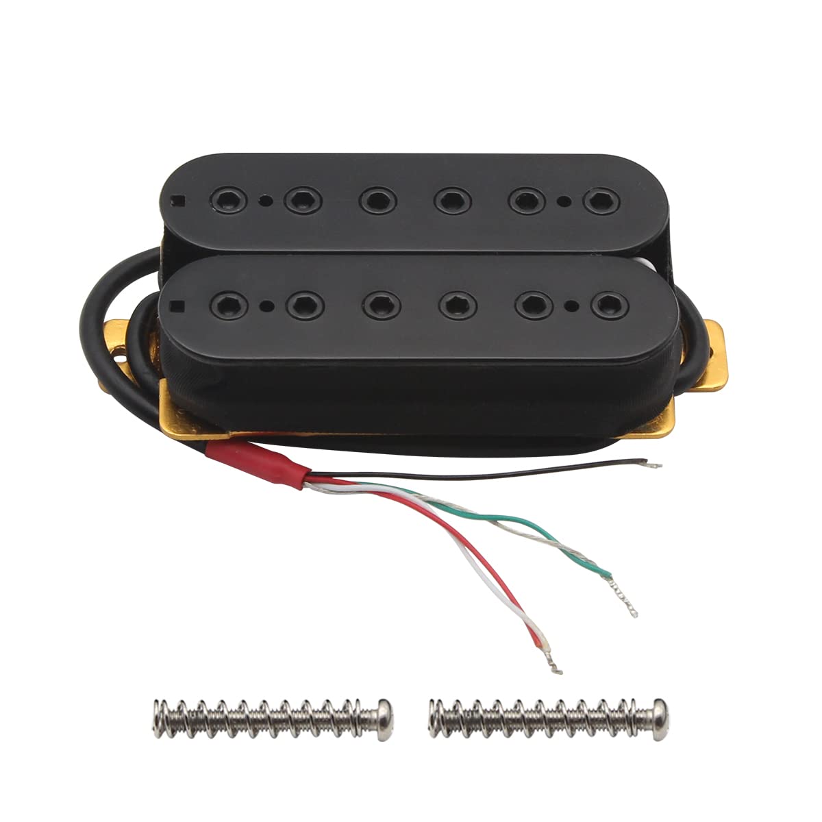 Fleor Neck+Bridge Pickup Set Double Coil Humbucker Pickups For Electric Guitar Pickup Replacement Black