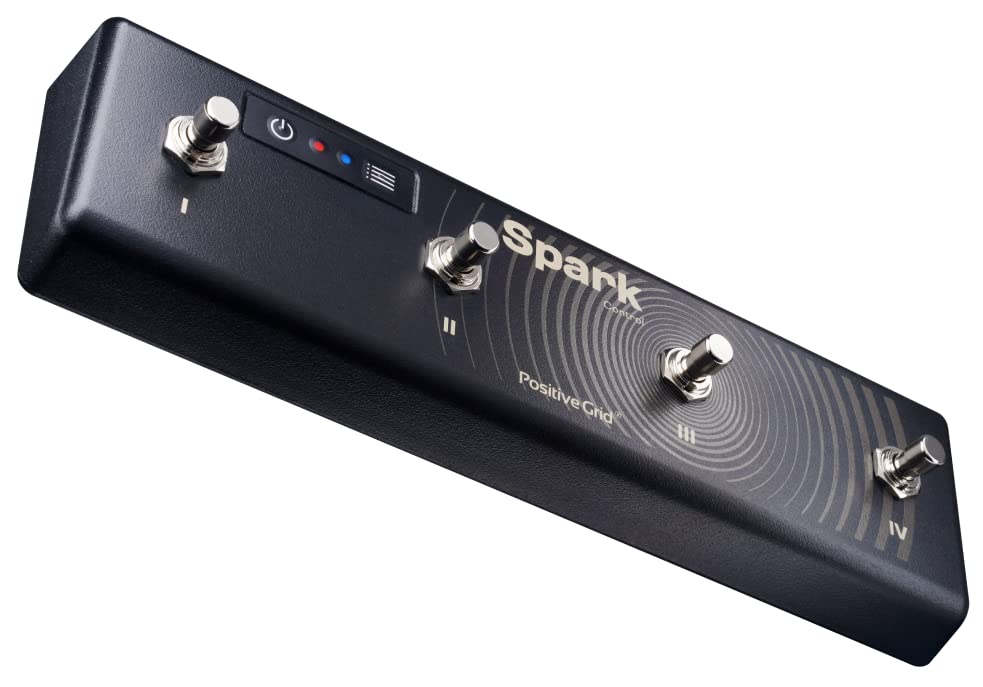 Positive Grid Spark Control Wireless Guitar Footswitch Pedal/Controller For Spark Guitar Amplifier And Mobile App With Backing T