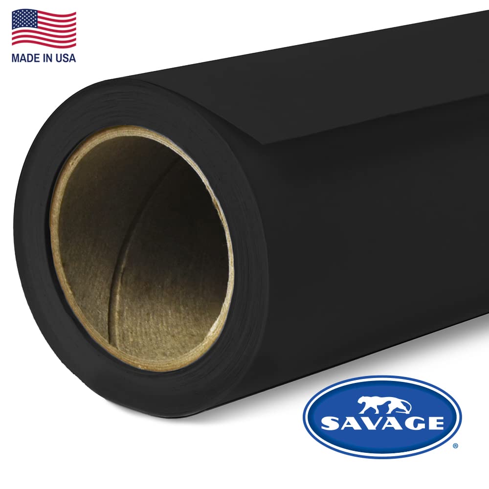 Savage Seamless Background Paper   #20 Black (107'' X 36')