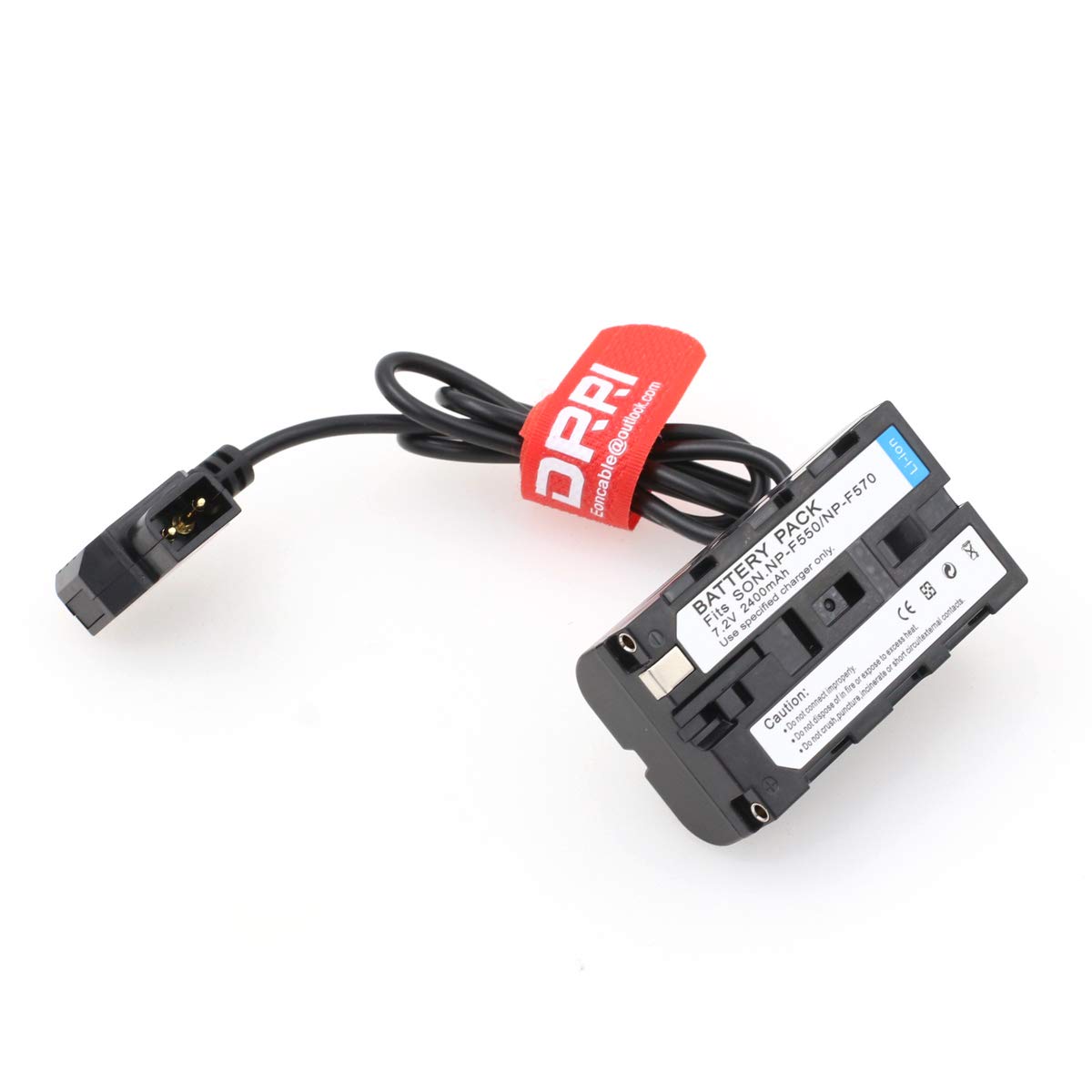 Drri Np F Dummy Battery Dc Coupler Dtap Adapter Cable For Sony Np F990 Np F970 F960 F770 F750 F550
