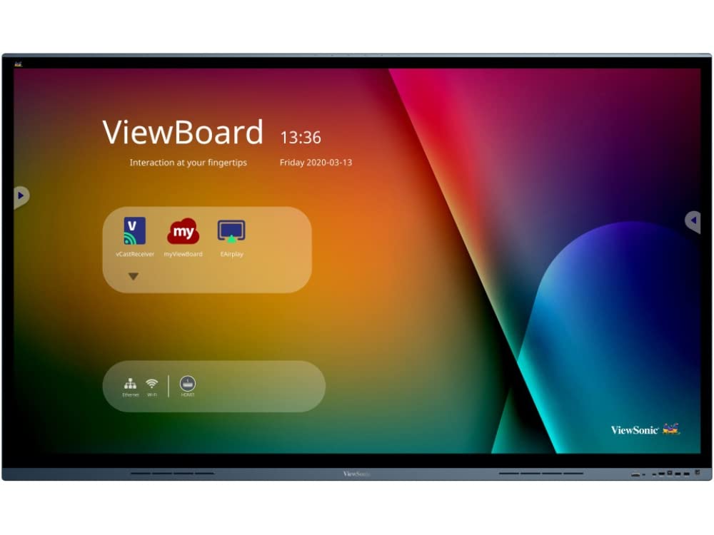 75In Viewboard 4K Interactive Flat Panel With Pcap Technology,3840 X 2160 Resolu