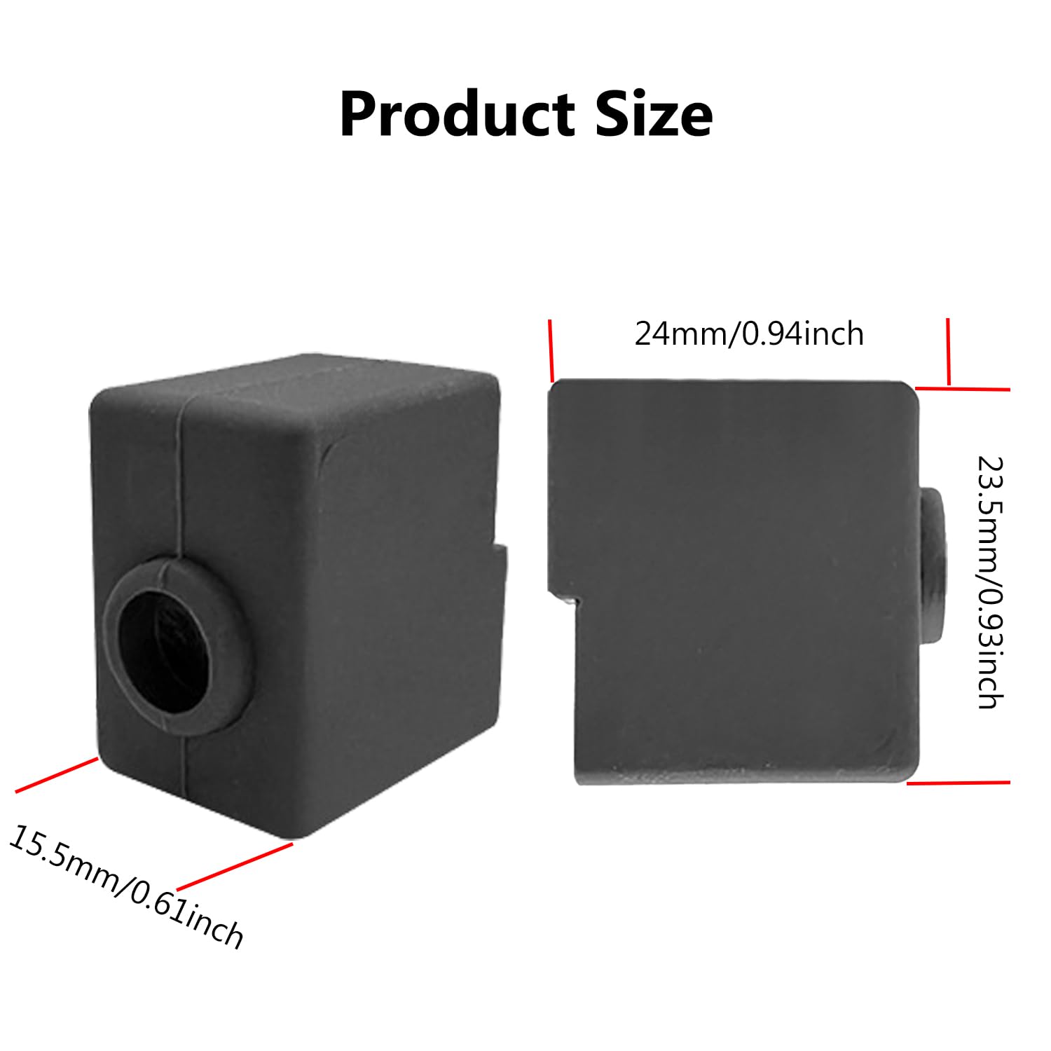 4Pcs Silicone Socks Cover For 3D Printer Anycubic Kobra 3/Kobra 3 Combo, High Temperature And Durable Black Silicone Cover Fdm 3