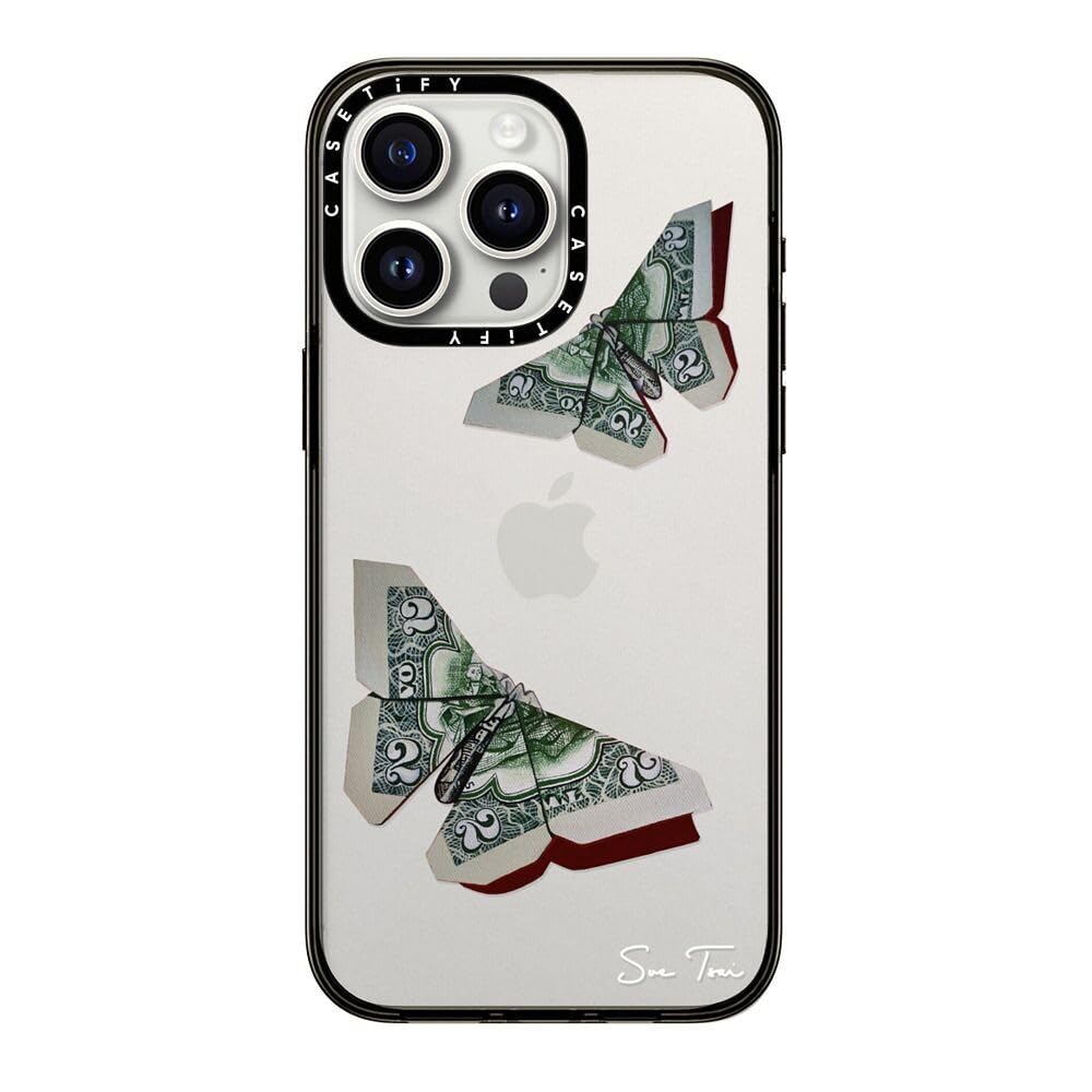 Casetify Compact Case For Iphone 15 Pro Max [2X Military Grade Drop Tested / 4Ft Drop Protection]   Moneyfly Iphone Case   Clear