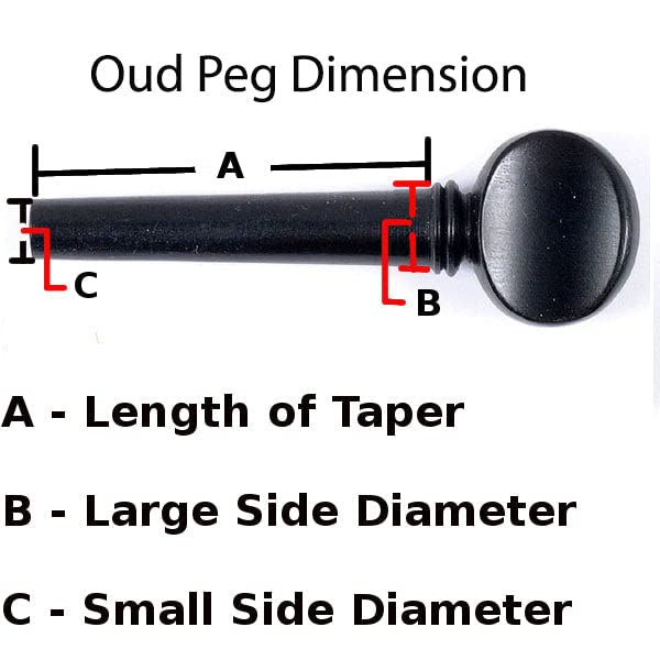 Zaza Percussion   Oud Pegs,Set Of 12 (Ebony)