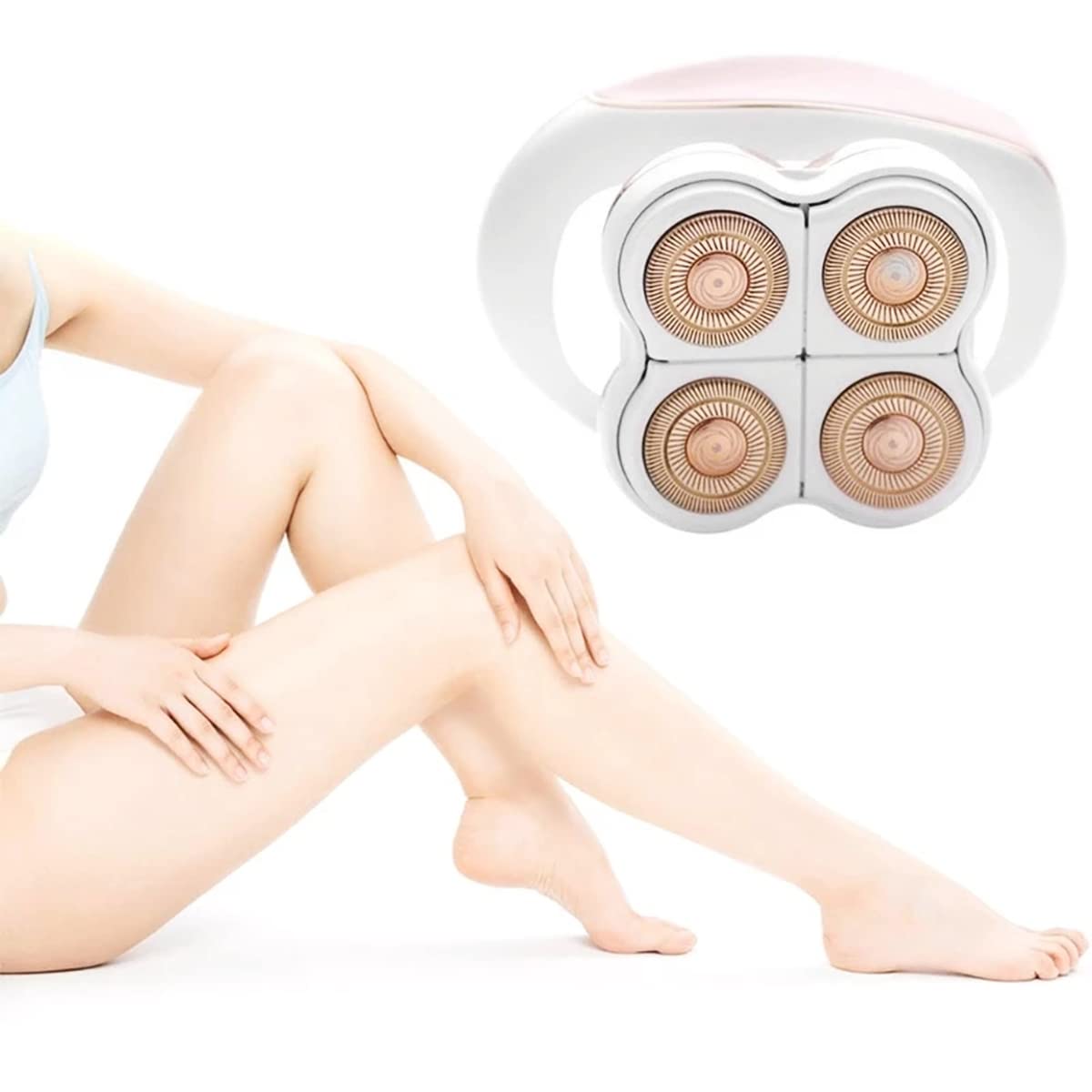 Legs Shaver Replacement Heads For Finishing Touch Flawless Women'S Electric Leg Hair Remover Razor Blades Rose Gold