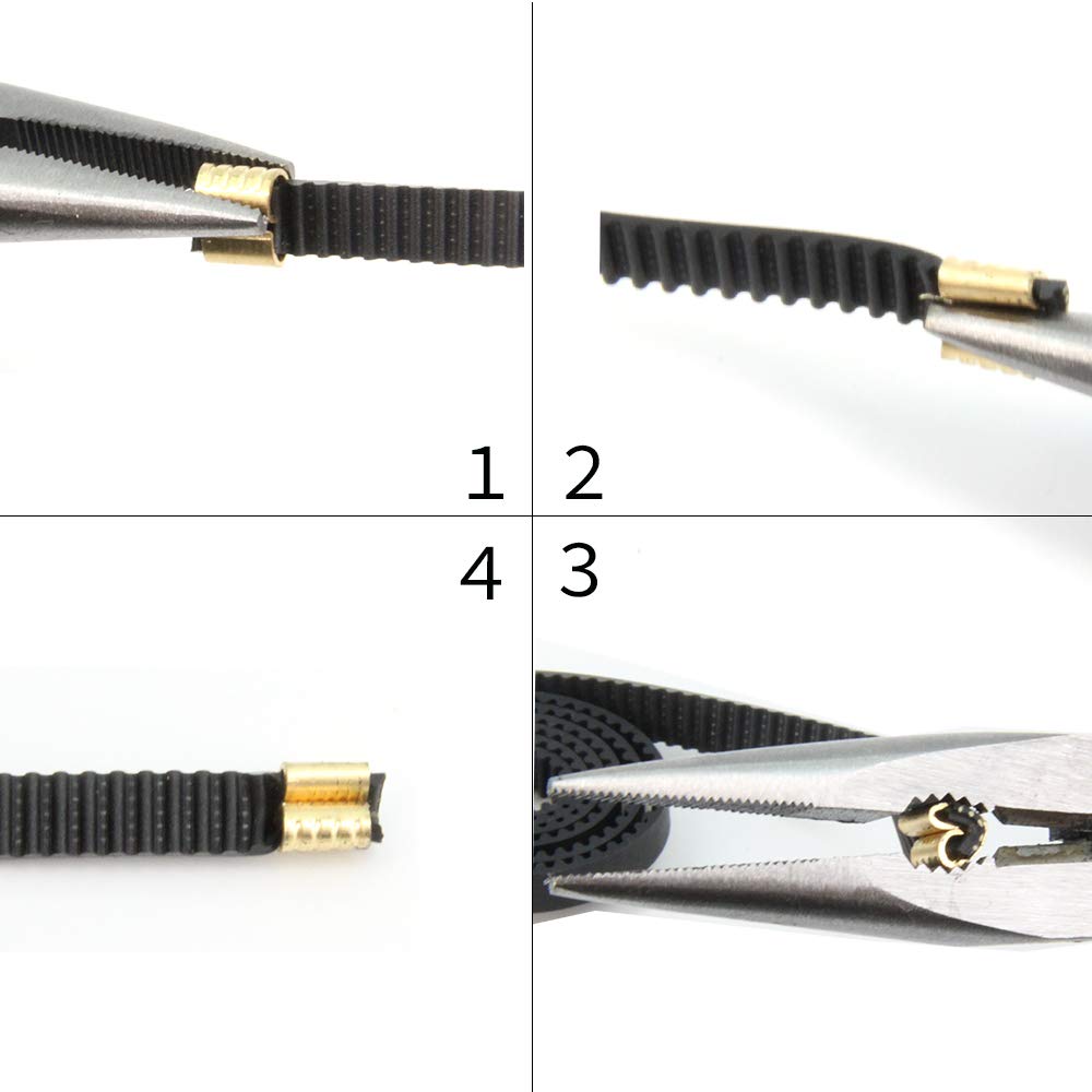 Zeberoxyz 20Pcs Copper Buckle, Wire Cable Connector, Durable Wire Cable Terminal Lightweight Compact Terminal Accessory For 3D P