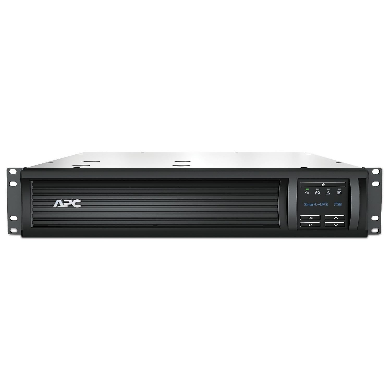 APC 750VA Smart UPS with SmartConnect and Network Card, SMT750RM2UCNC, Rackmount 2U, Sinewave UPS Battery Backup, 120V, Line Int