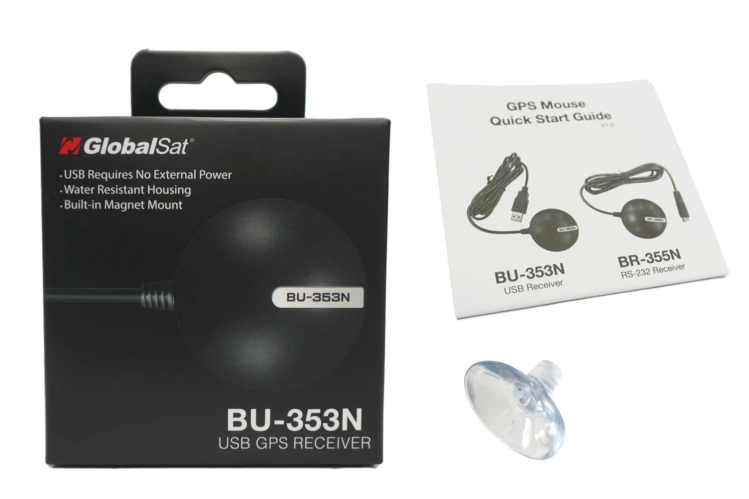 Globalsat Bu 353N Usb Gps Receiver, Black