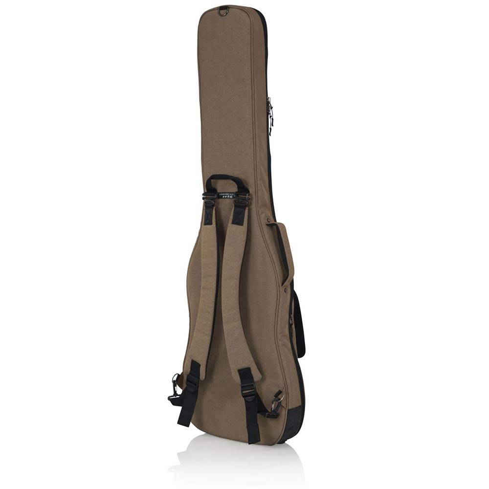 Gator Cases Transit Series Bass Guitar Gig Bag; Tan Exterior (Gt Bass Tan)
