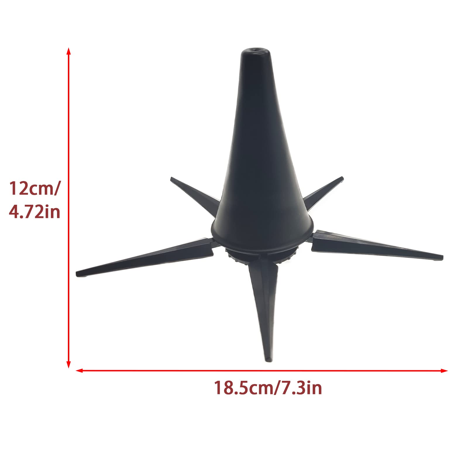 Cheerock Portable Clarinet Stand Holder, Metal Folding Clarinet Stand, 5 Leg Stable Support Clarinet Rest, Clarinet Accessories