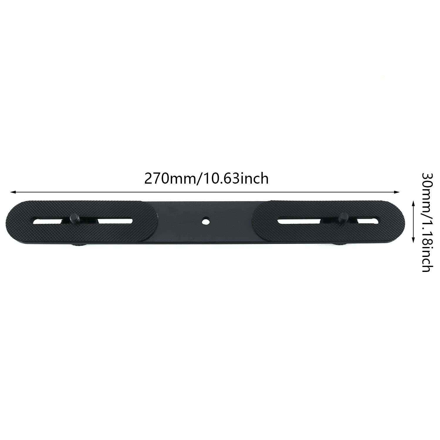 1/4Inch Dual Camera Mount Flash Bracket Zczqc 27Cm/10.6 Inch Dual Camera Mount Hardware Flash Extension Bar With 2Pcs 1/4'' Scre