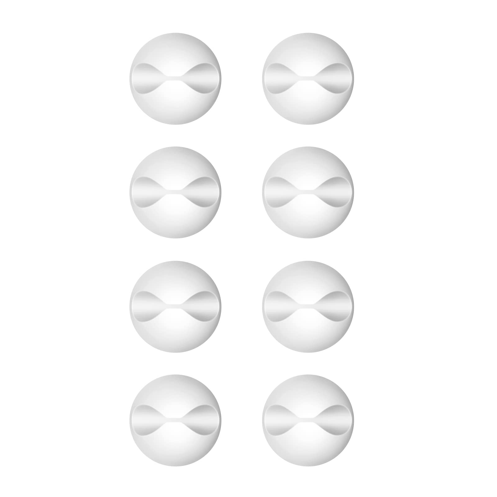 Chefbee 8 Pack Adhesive Cable Clips, Cord Holder Organizer Cable Management For Desk, Cable Holder Cord Clips System, Wire Clips For All Your Computer, Electrical, Charging Or Mouse Cord, White