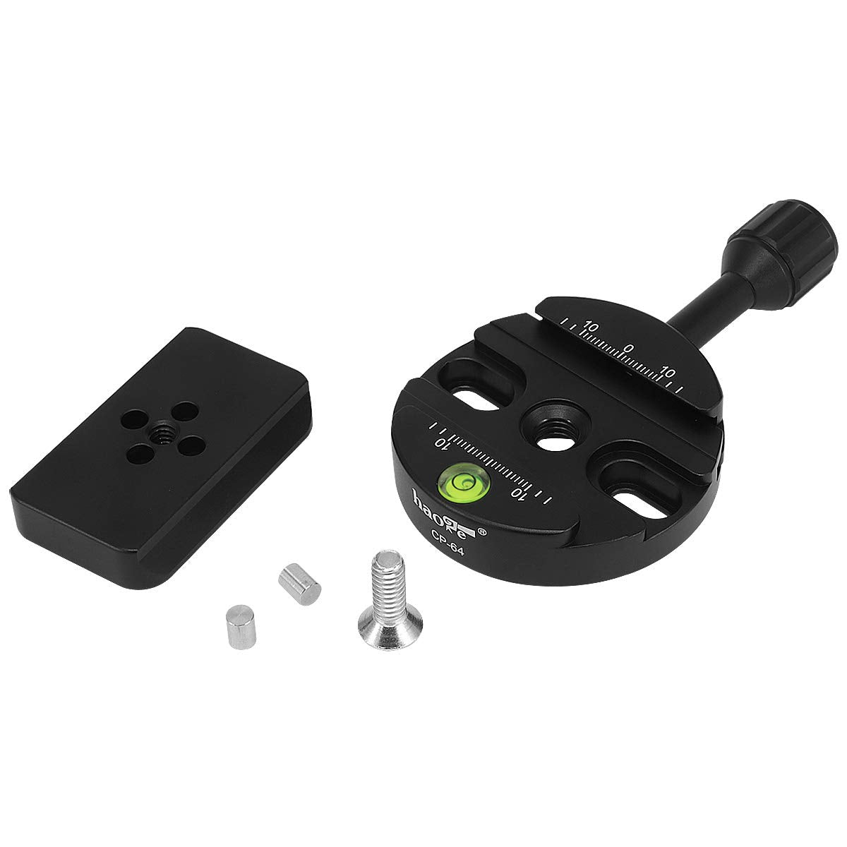 Haoge Cp 64 Quick Release Clamp With Rc4 / 400Pl Base Adapter Convertor For Manfrotto Rc4 System To Arca Swiss Compatible, Fit 400Pl / 405/410 / Rc4