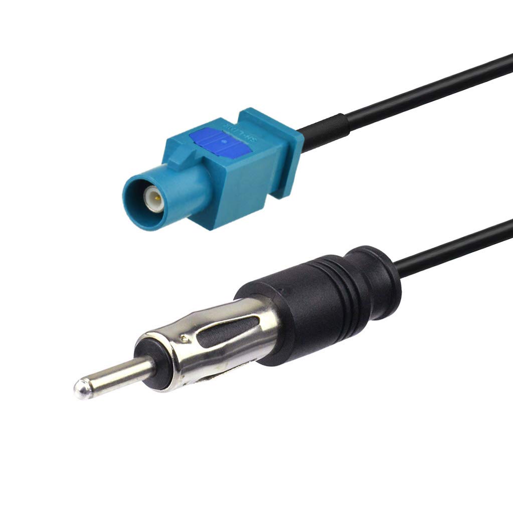 Bingfu Universal Vehicle Car Stereo Fm Am Radio Antenna Adapter Cable Fakra Z Male To Din Plug Connector Cable 15Cm 6 Inch For C