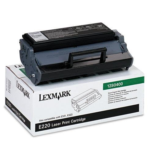 Lexmark 12S0400 12S0400 Toner, 2500 Page Yield, Black