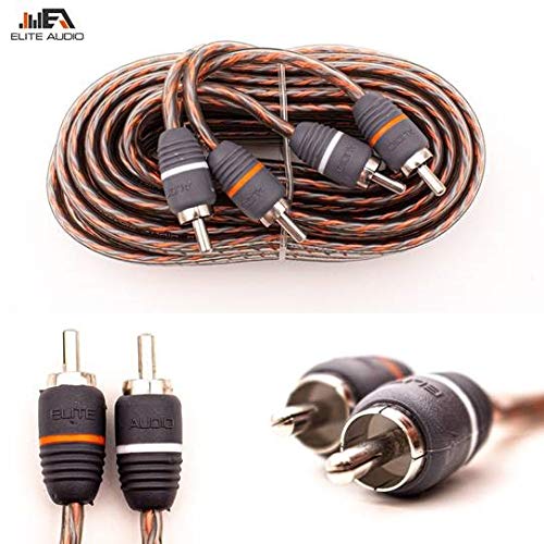 Elite Audio Premium Series 8 Gauge Amp Kit   1000W Max Power, Copper Clad Aluminum Wire, Triple Shielded Rca Cables, High Power Capacity, Mini Anl Fuse Holder, Car Amplifier Install Kit   Ea Prmk8