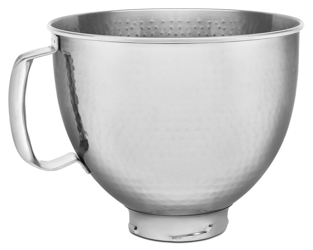 Kitchenaid 5 Quart Stainless Steel Bowl For All Kitchenaid 4.5 5 Quart Tilt Head Stand Mixers Ksm5Ssbhm, Hammered Stainless